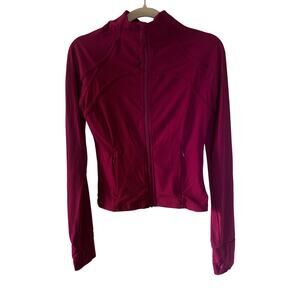 Lululemon Define Crop Jacket Rasberry Ribbed Lightweight 6/8 Barbiecore Athletic